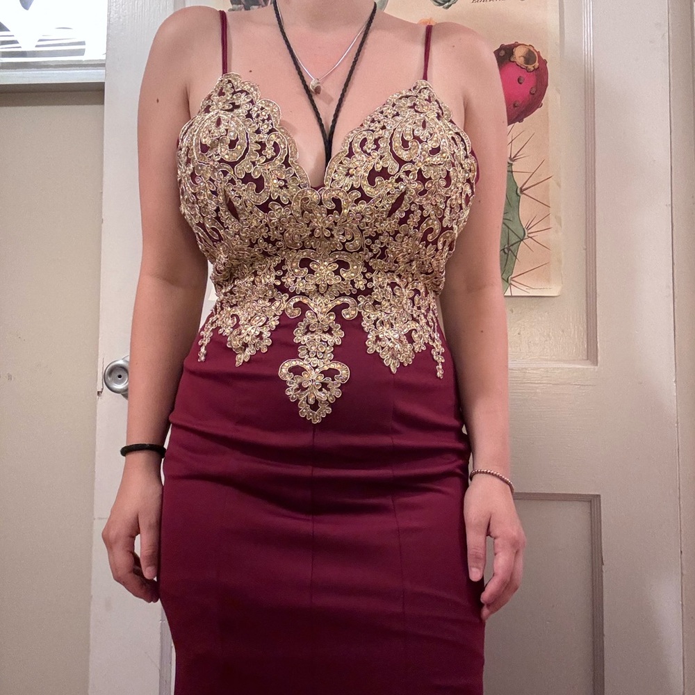 Maroon Formal Dress